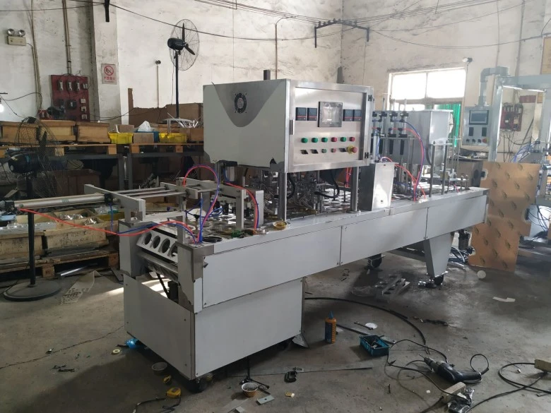 yogurt cup filling sealing machine 2 yogurt cup filling sealing machine 2