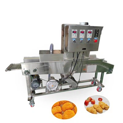 Automatic Bread Crumbs Coating Breading Machine