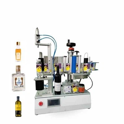 Round Flat Bottle Labeler Machine